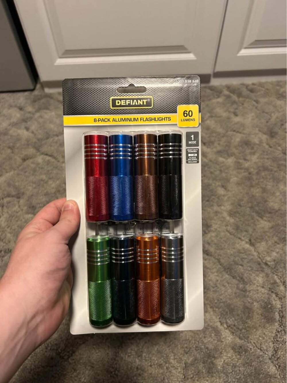 Defiant 60 Lumens Aluminum Flashlight (8-pack)